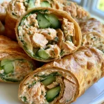 Snelle Picknickrolletjes met Kip, Roomkaas en Komkommer